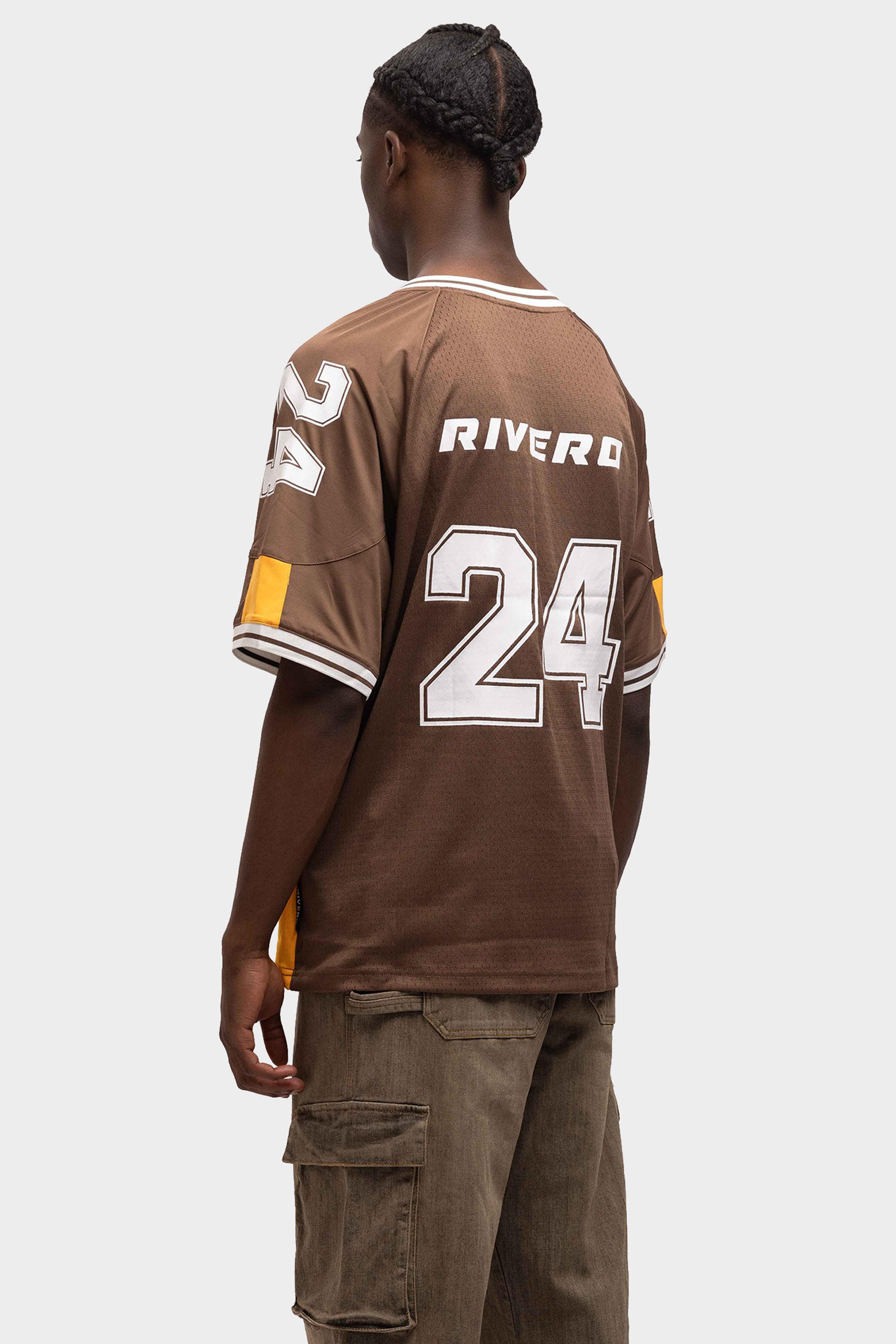 JERSEY OVERSIZED BROWN/ORANGE