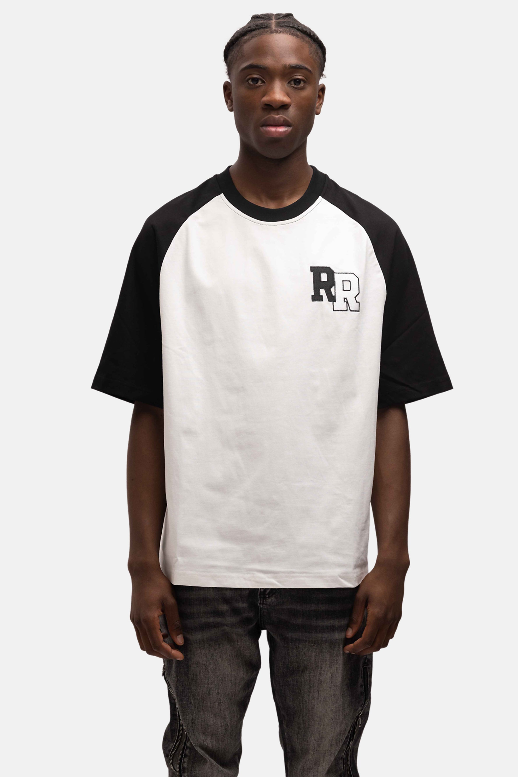 COLLEGE OVERSIZED T-SHIRT WHITE/BLACK