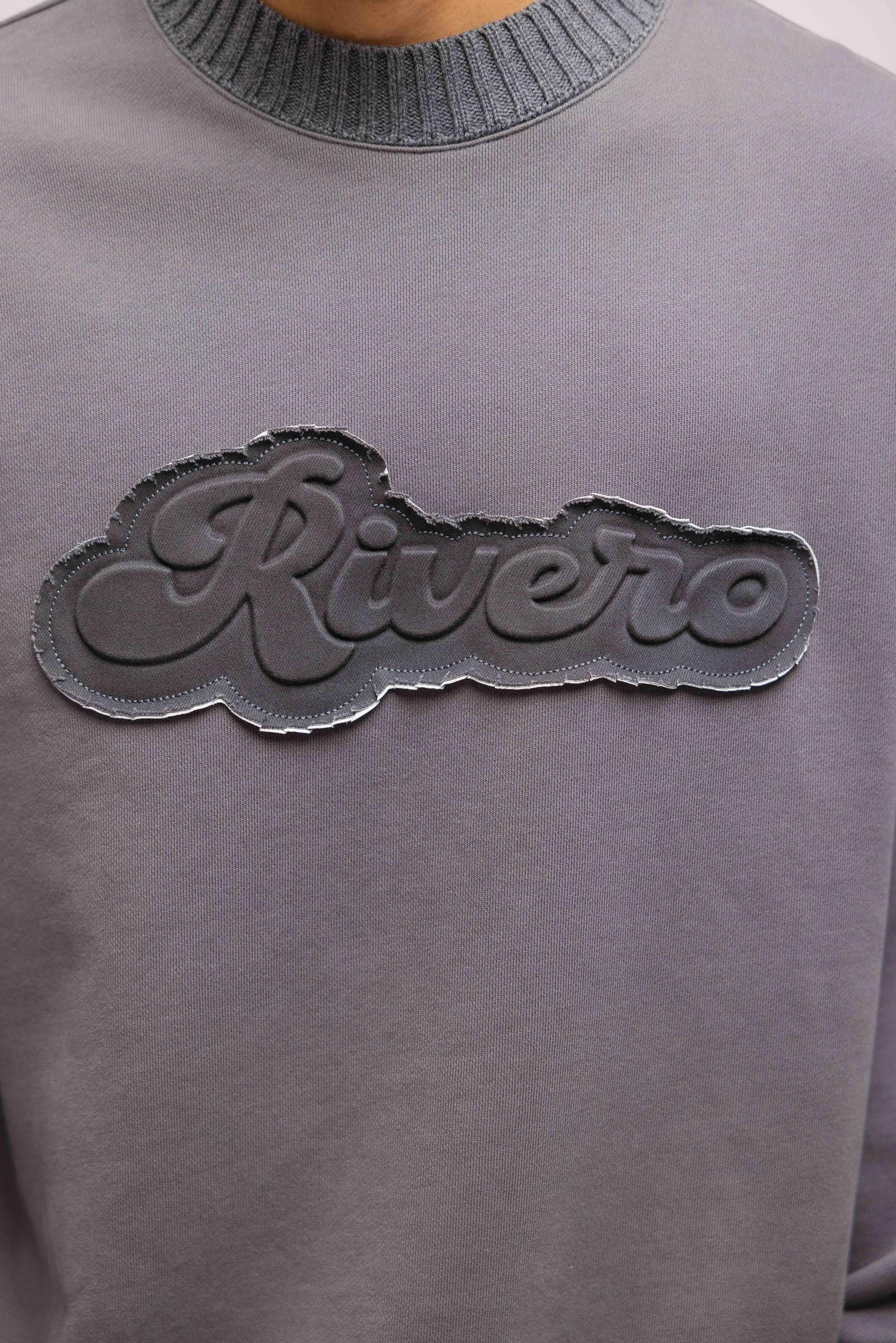 EMBOSSED SWEATER GREY