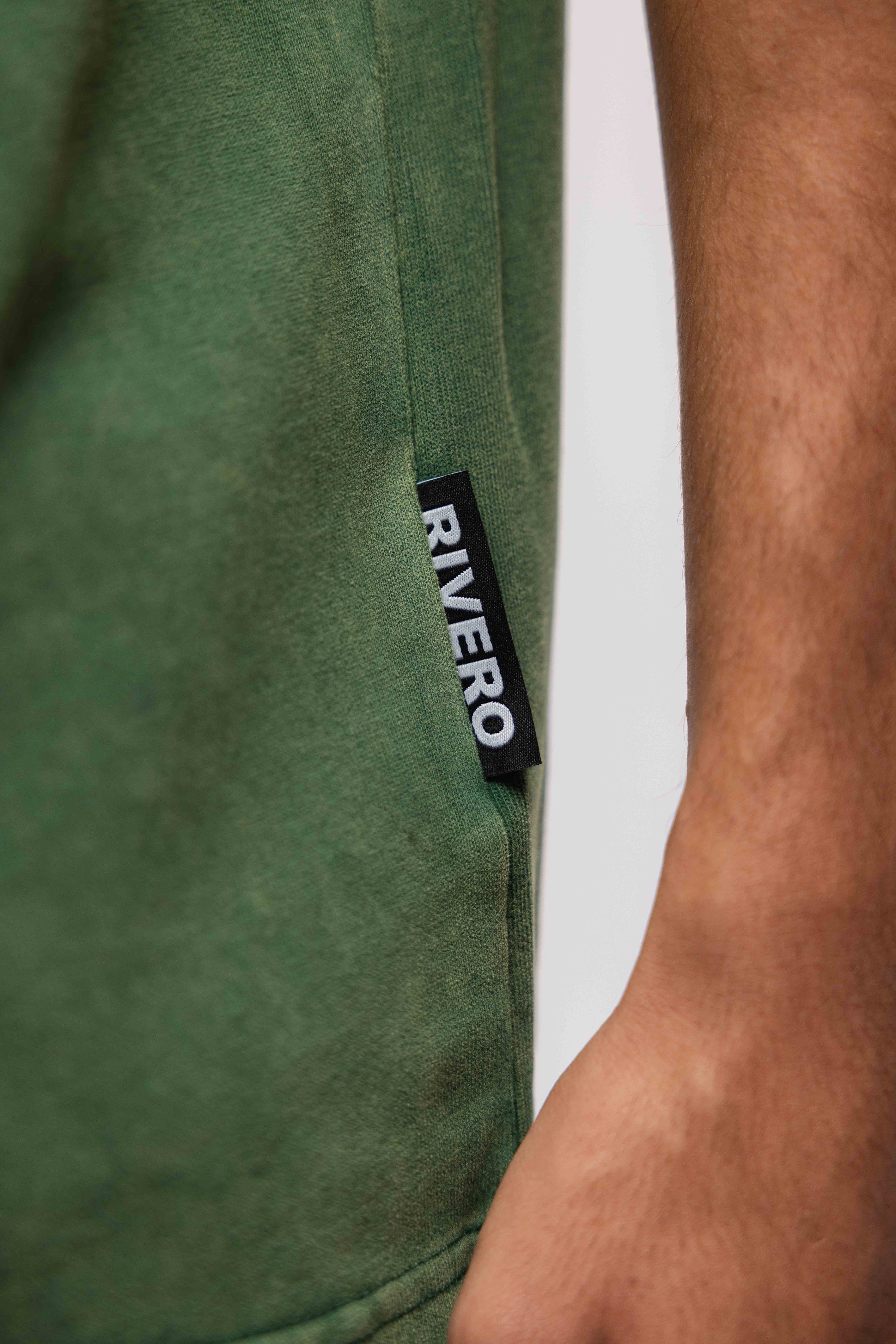 SCRIPT OVERSIZED T-SHIRT WASHED GREEN