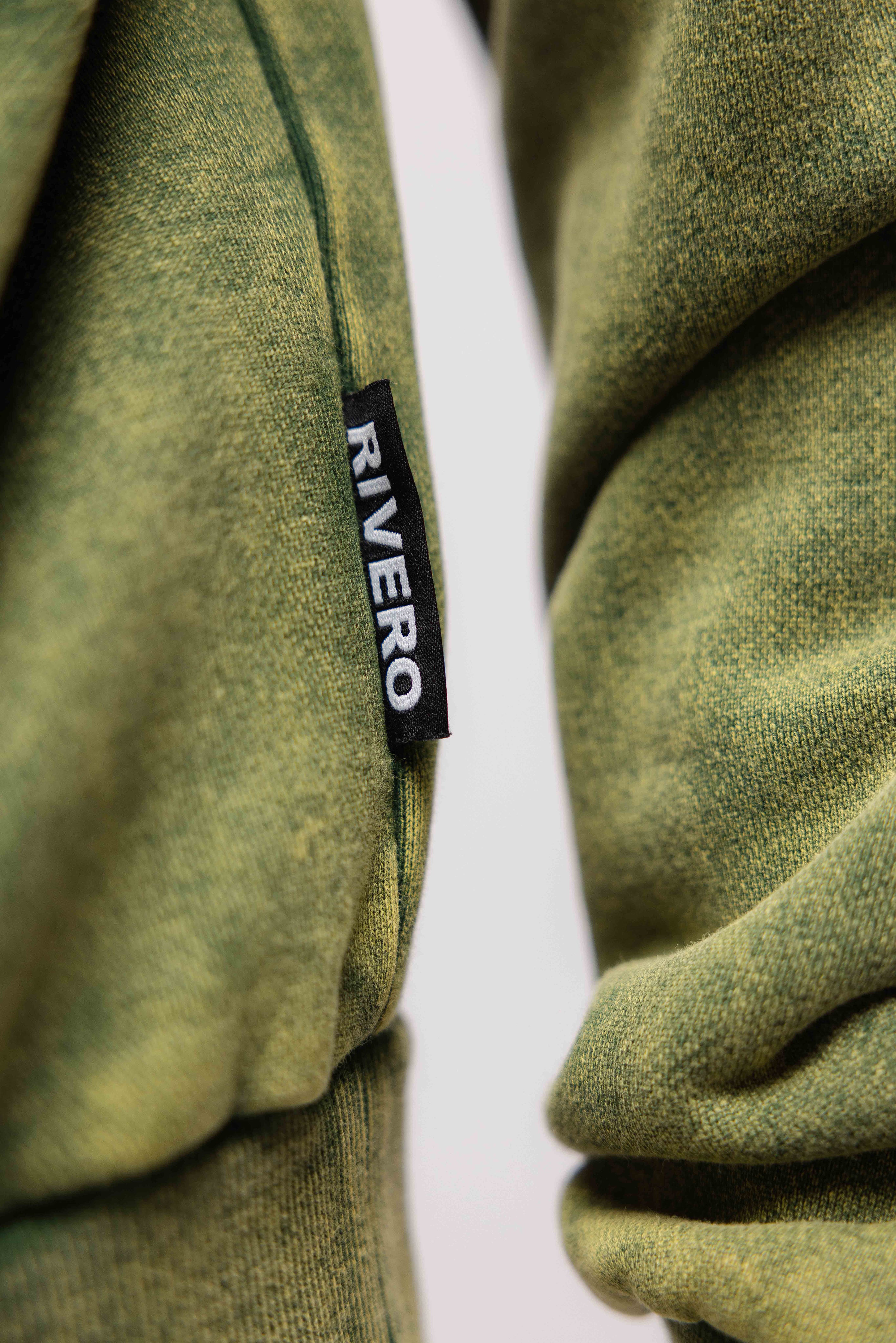 SCRIPT ZIP HOODIE WASHED GREEN