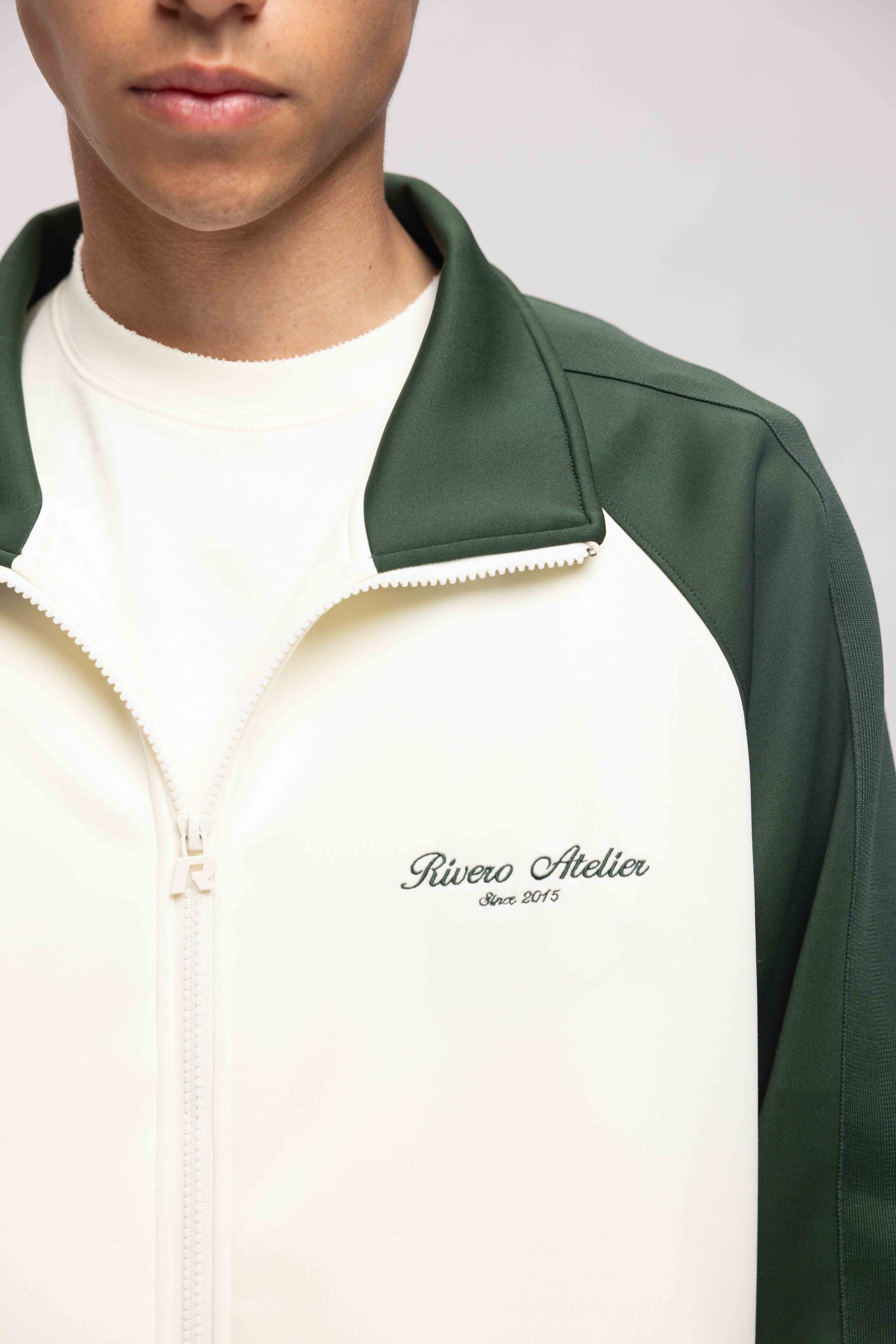 ATELIER TRACKJACKET GREEN/OFF WHITE