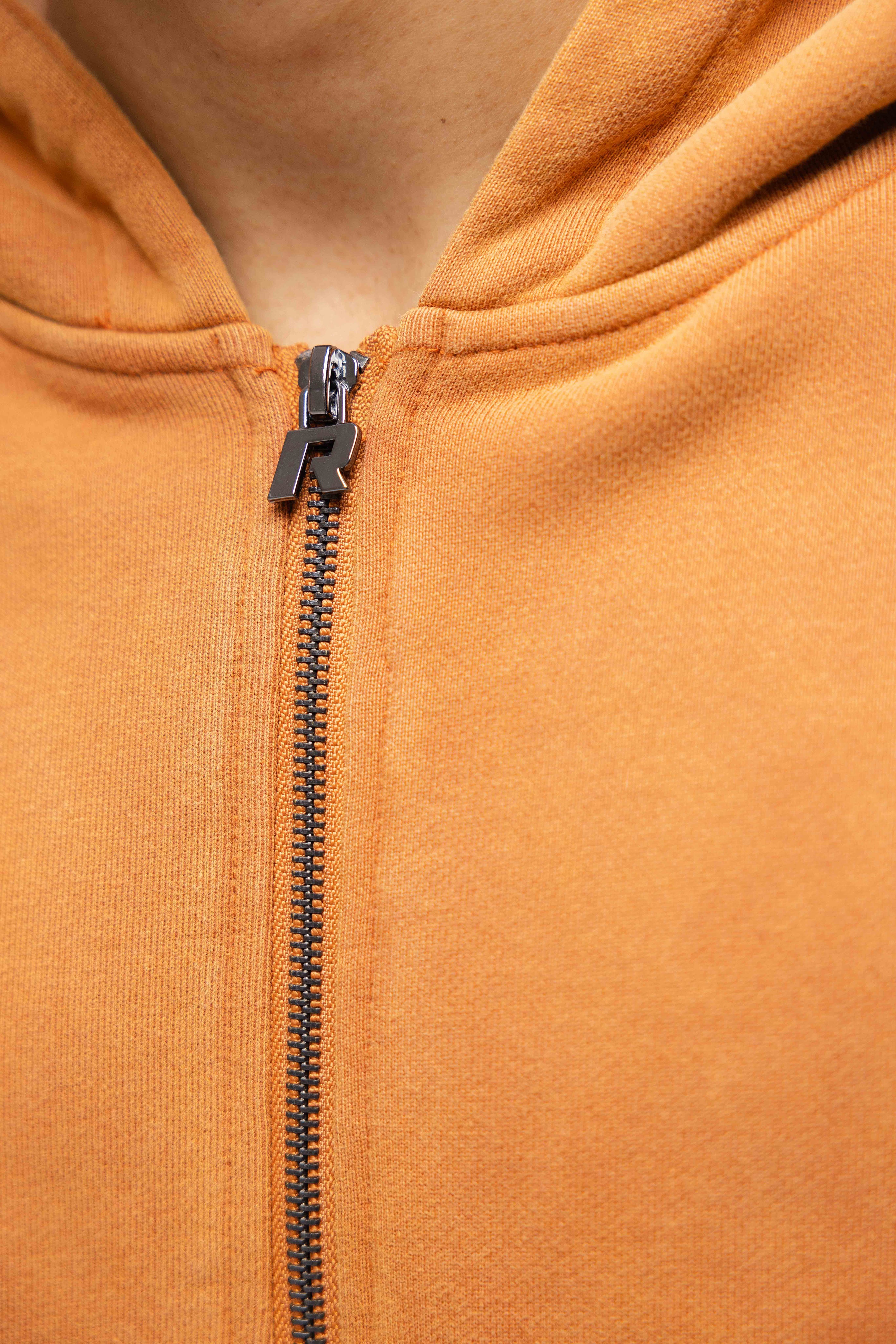 VINTAGE RAW ZIP HOODIE RUSTY