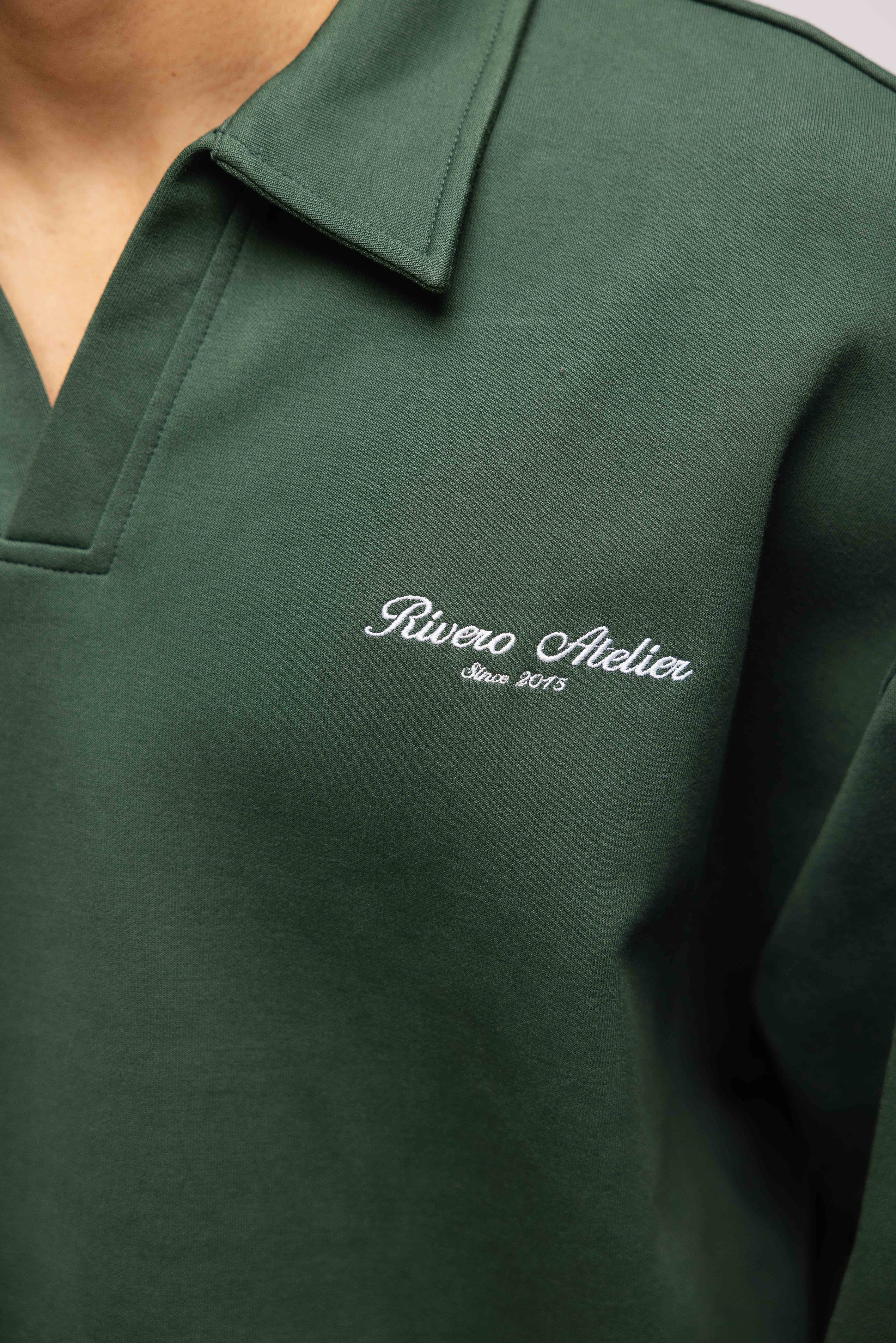 POLO LONGSLEEVE FOREST GREEN