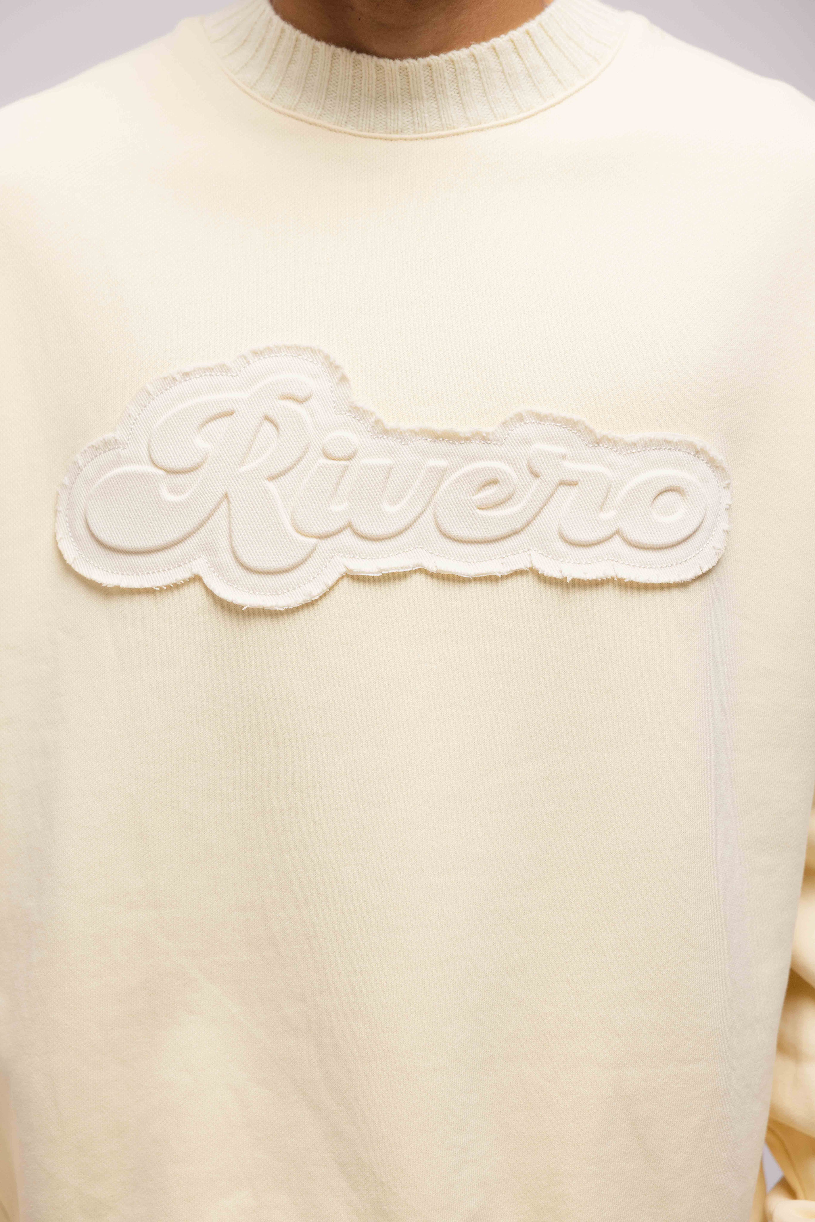 EMBOSSED SWEATER OFF WHITE