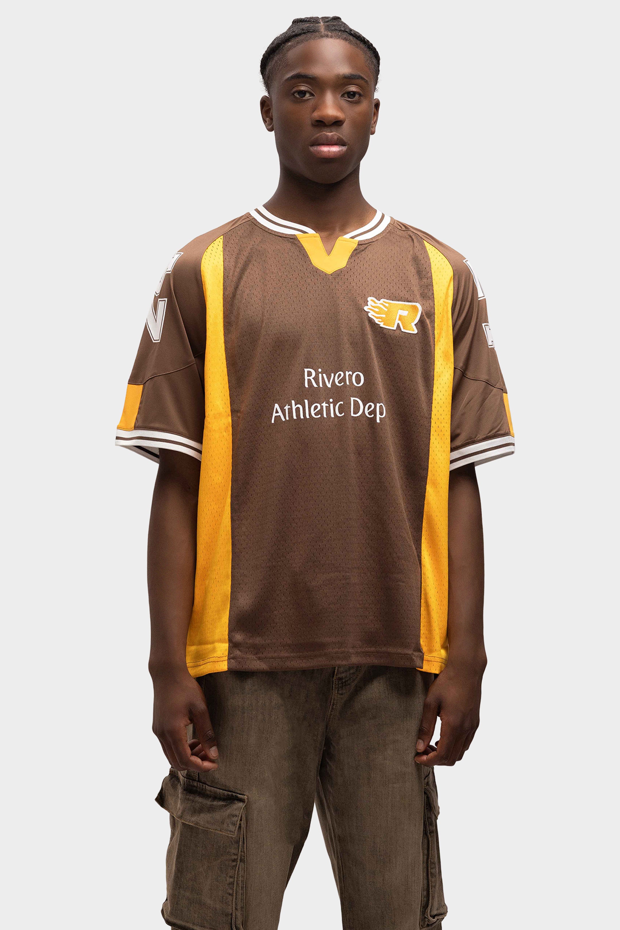 JERSEY OVERSIZED BROWN/ORANGE