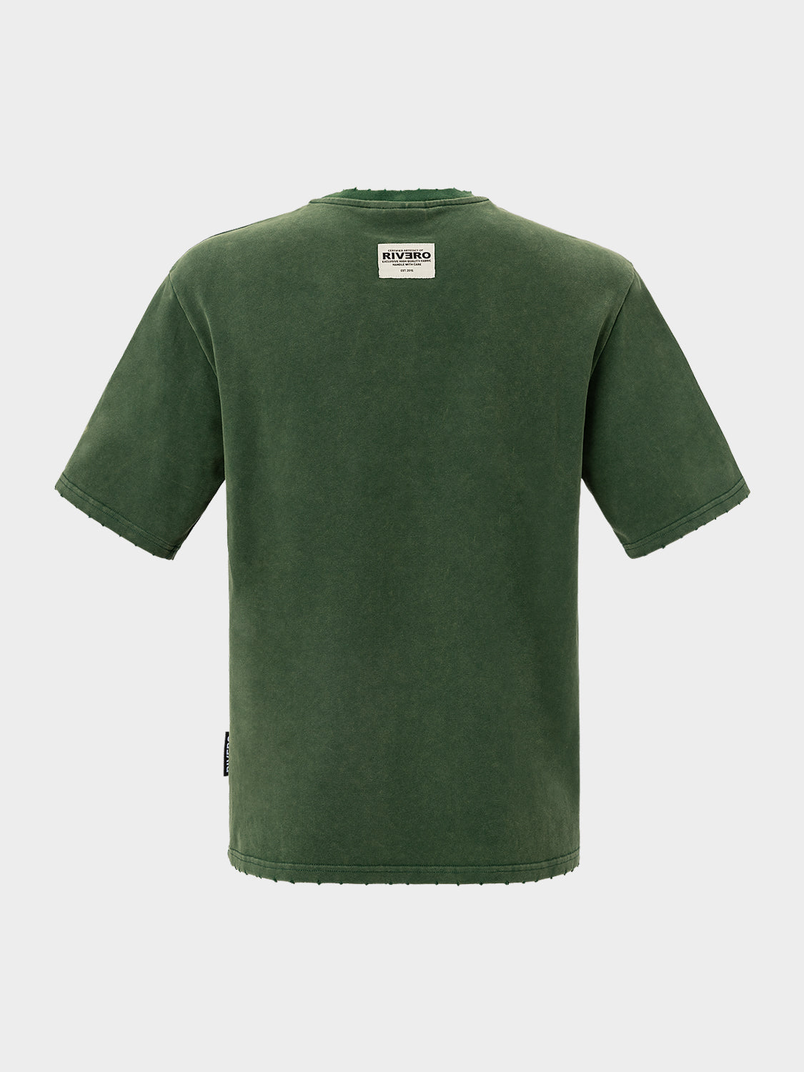 SCRIPT OVERSIZED T-SHIRT WASHED GREEN