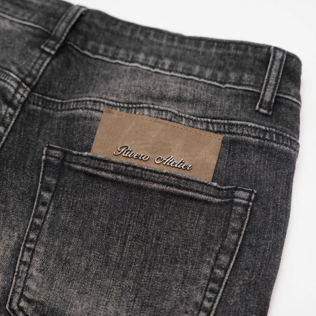 SHADOW SLIGHTLY SPLIT WASHED DENIM