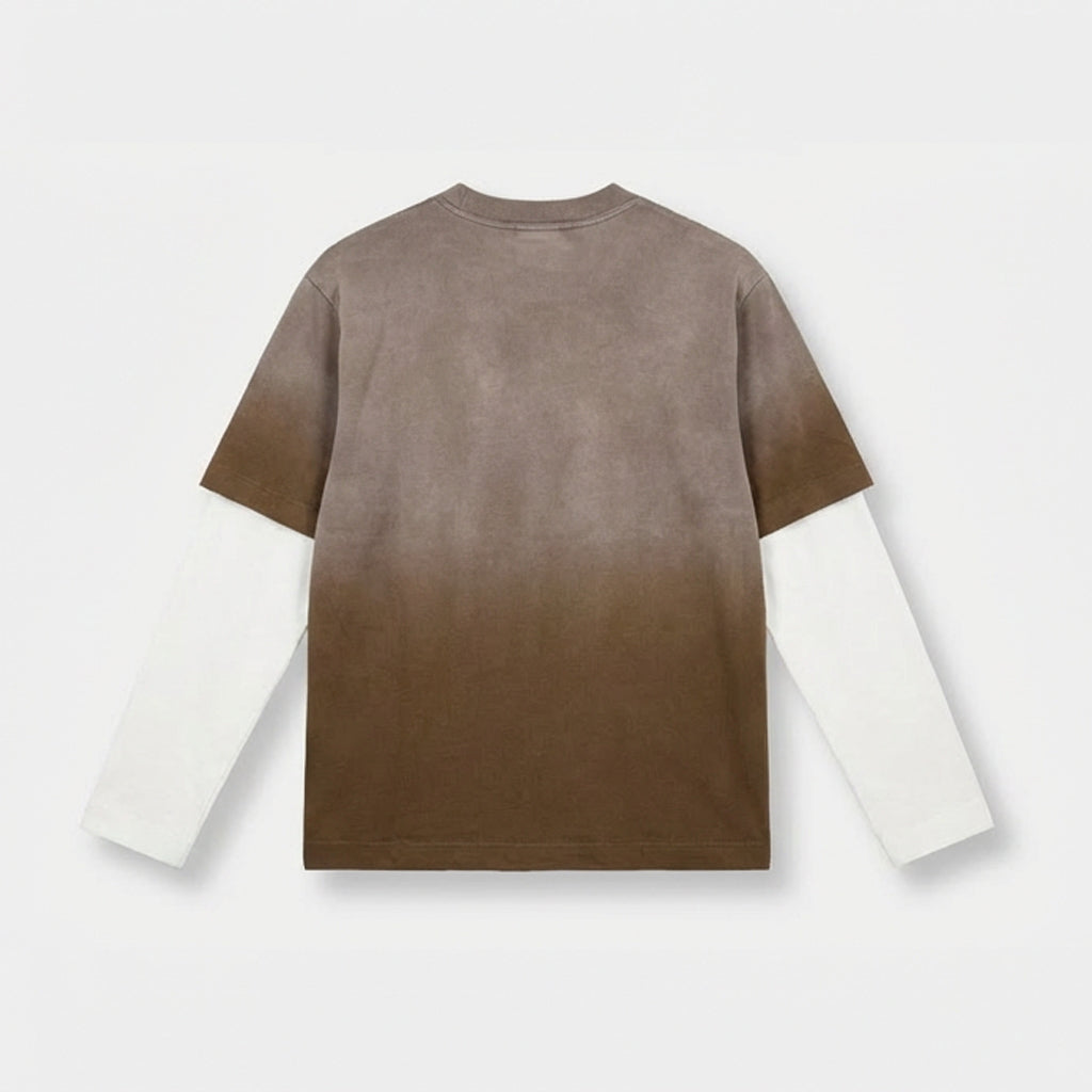 EARTH WASHED STATEMENT DOUBLE LAYERED TEE