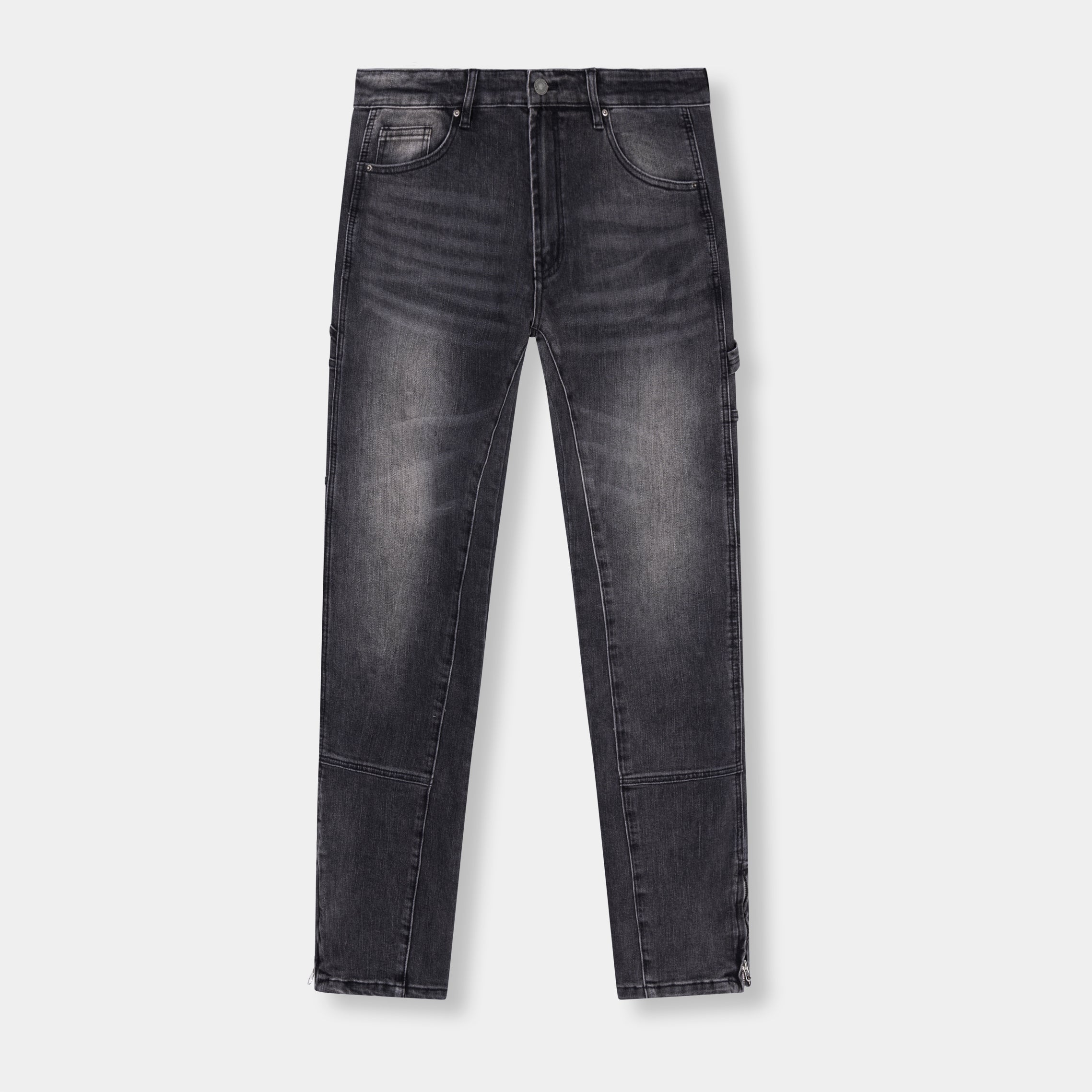 STRAIGHT WORKER DENIM JEANS BLACK