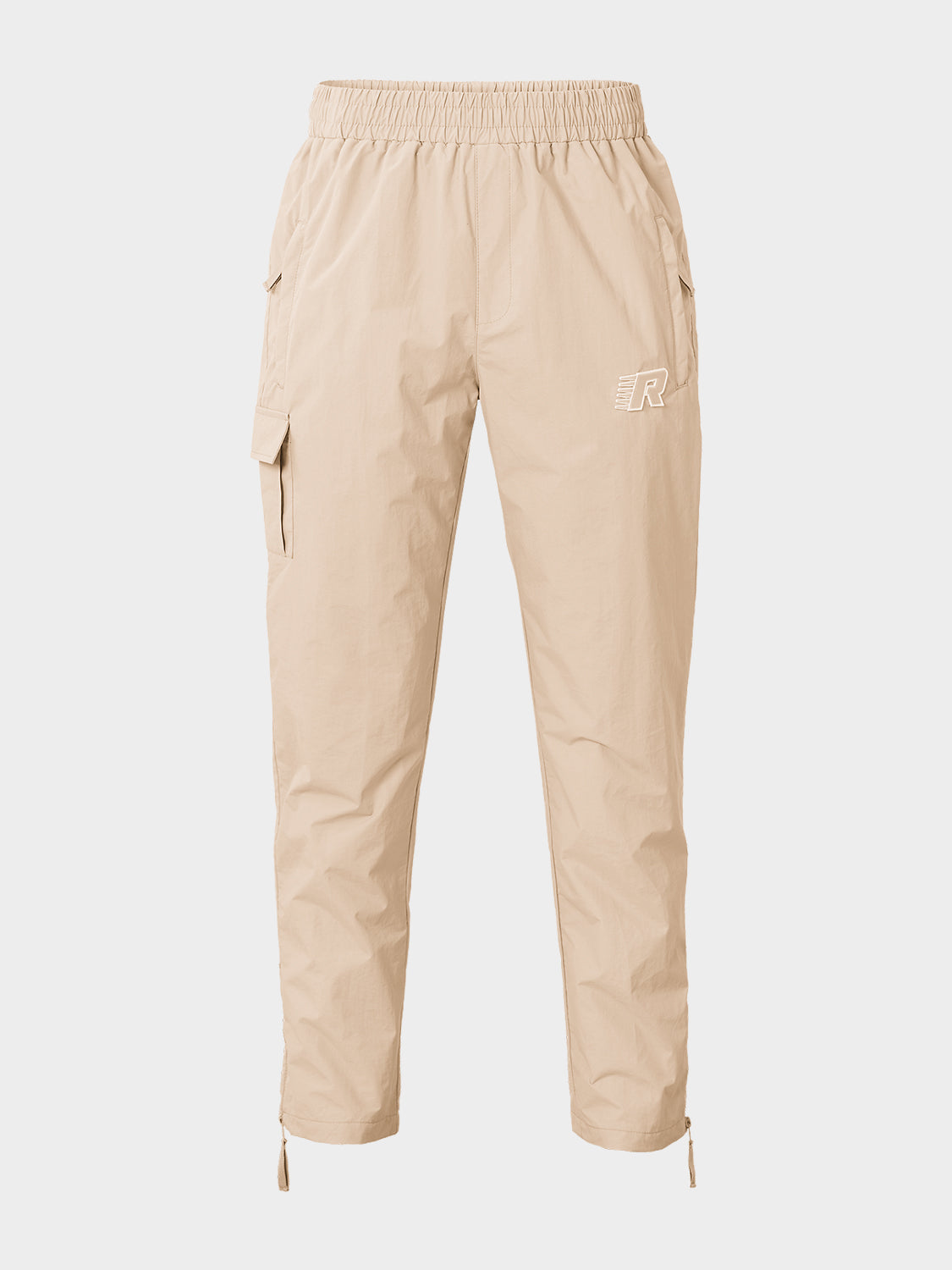 ZIP TRACKPANTS STRAIGHT SAND