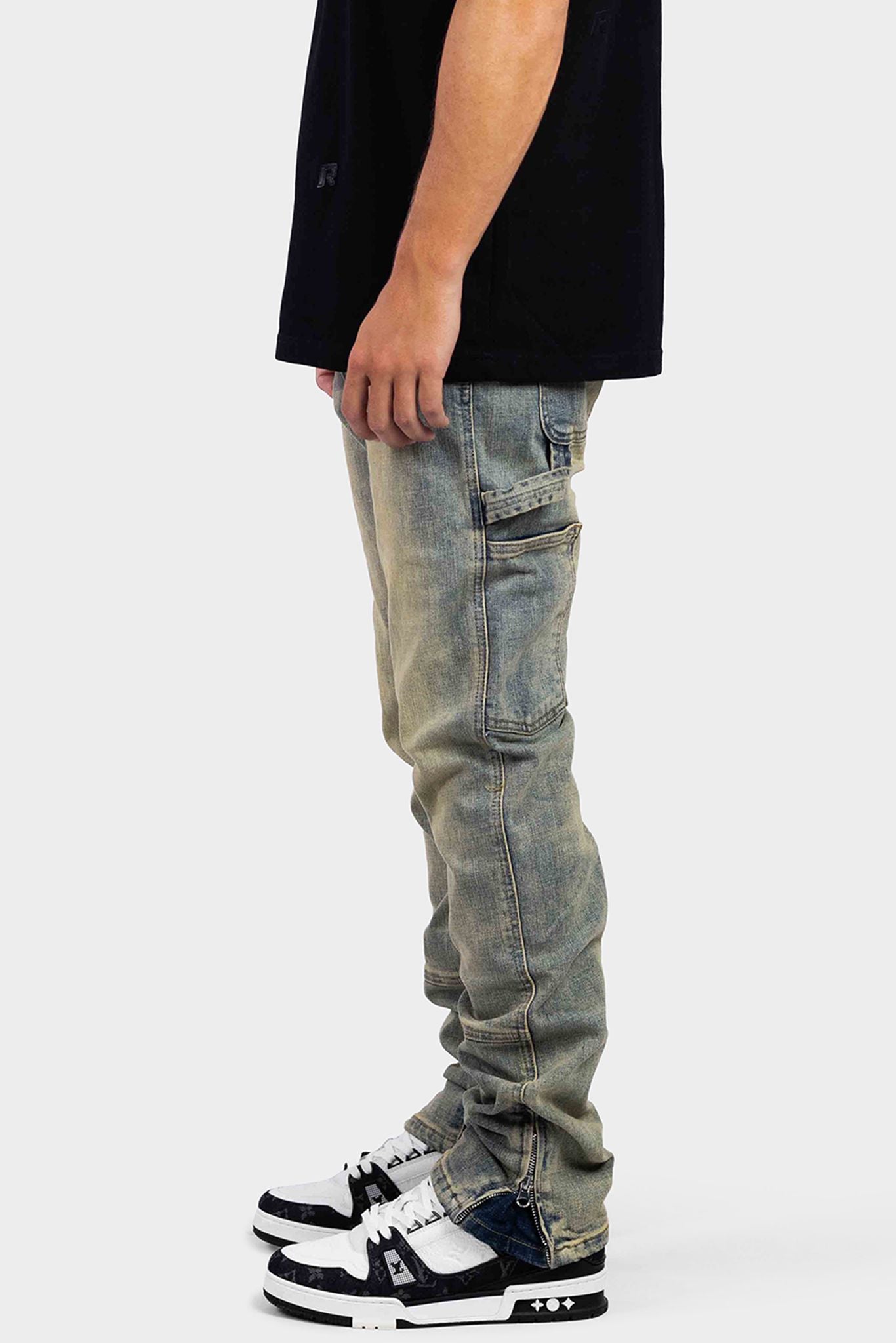 STRAIGHT WORKER DENIM JEANS