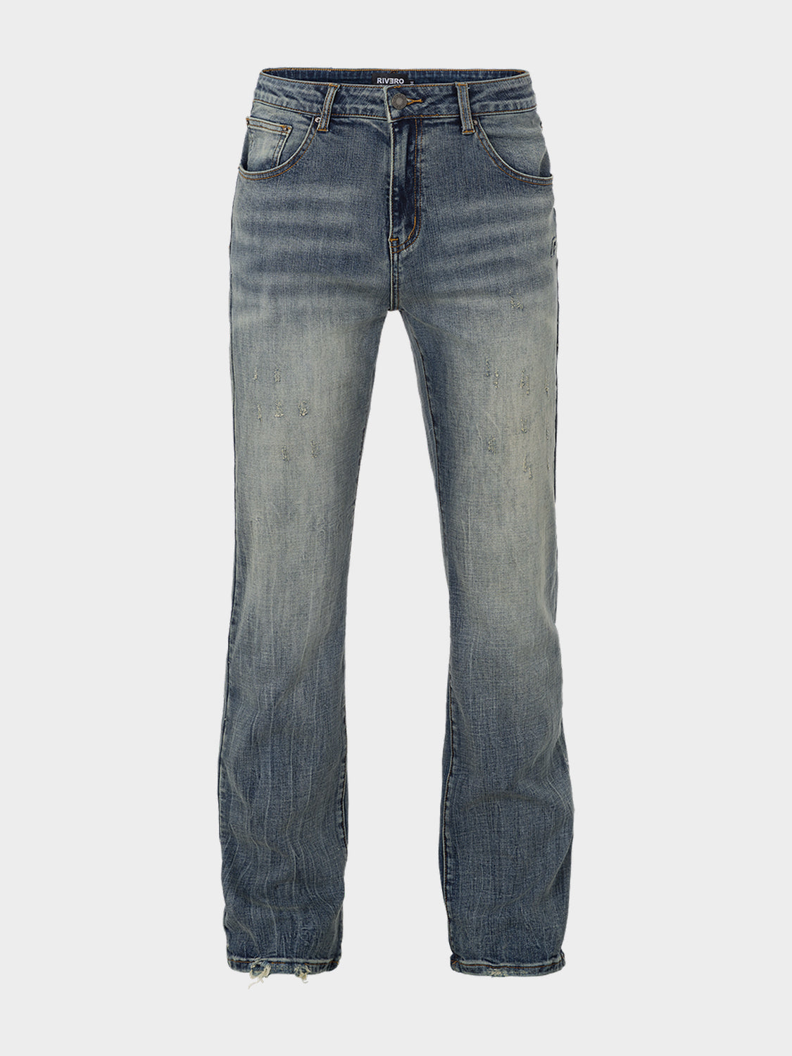 BLEACH WASHED DENIM JEANS