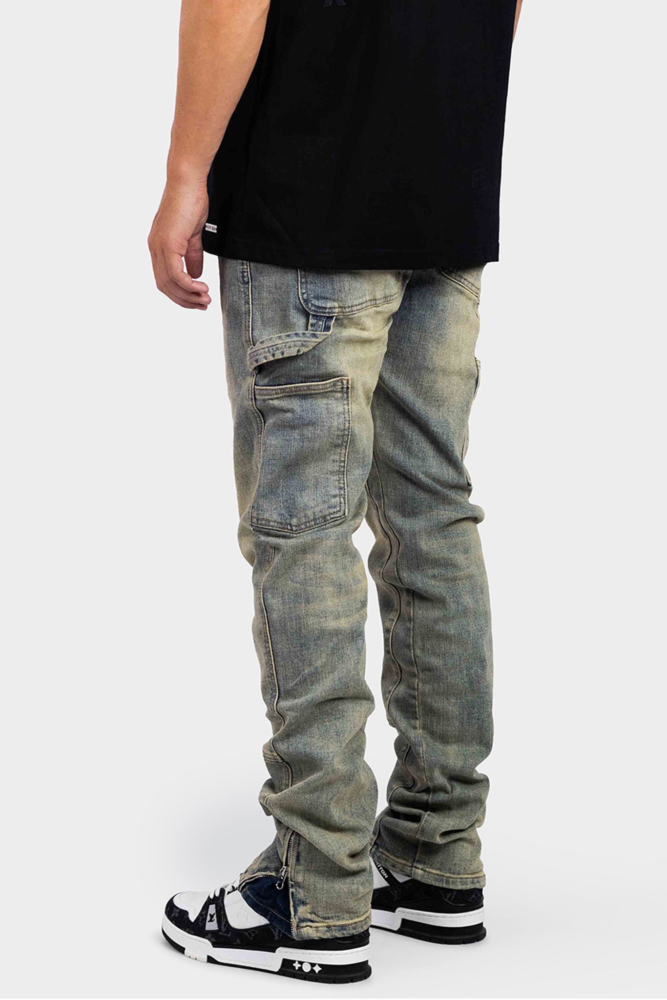 STRAIGHT WORKER DENIM JEANS