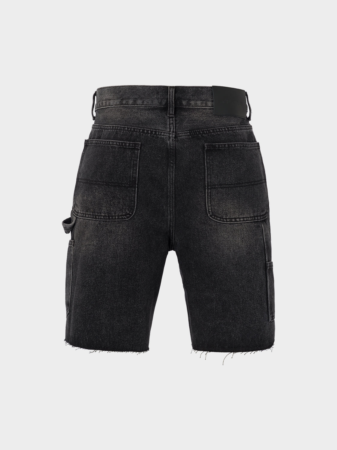 CARPENTER DENIM SHORTS BLACK