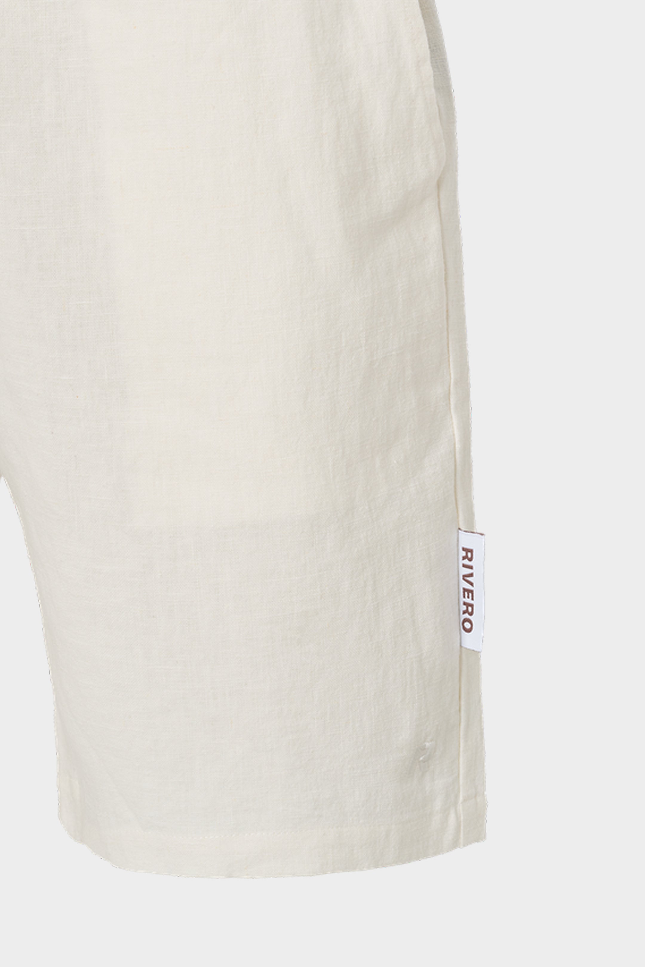 LINEN SHORTS WHITE