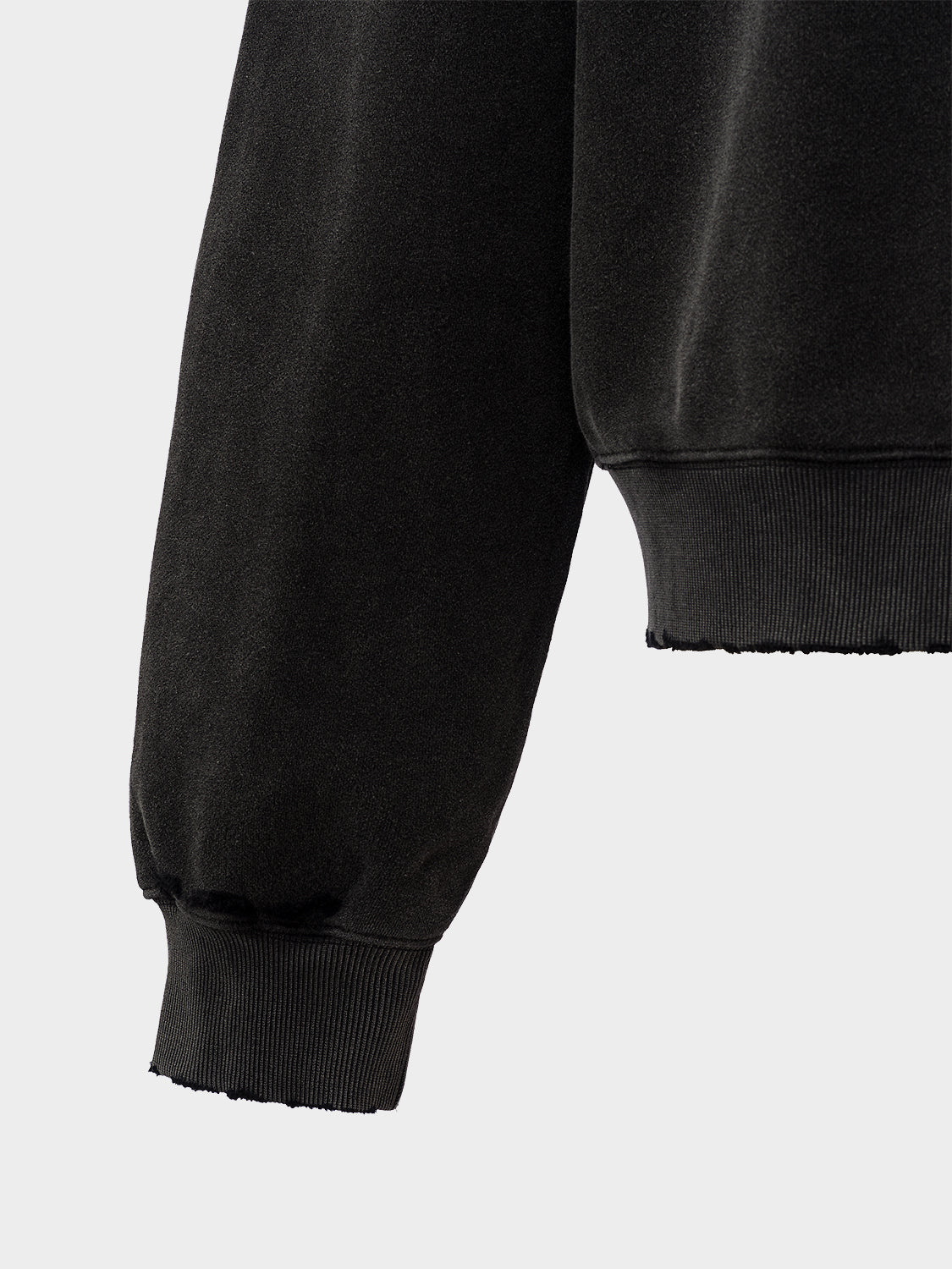 SCRIPT WASHED SWEATER BLACK