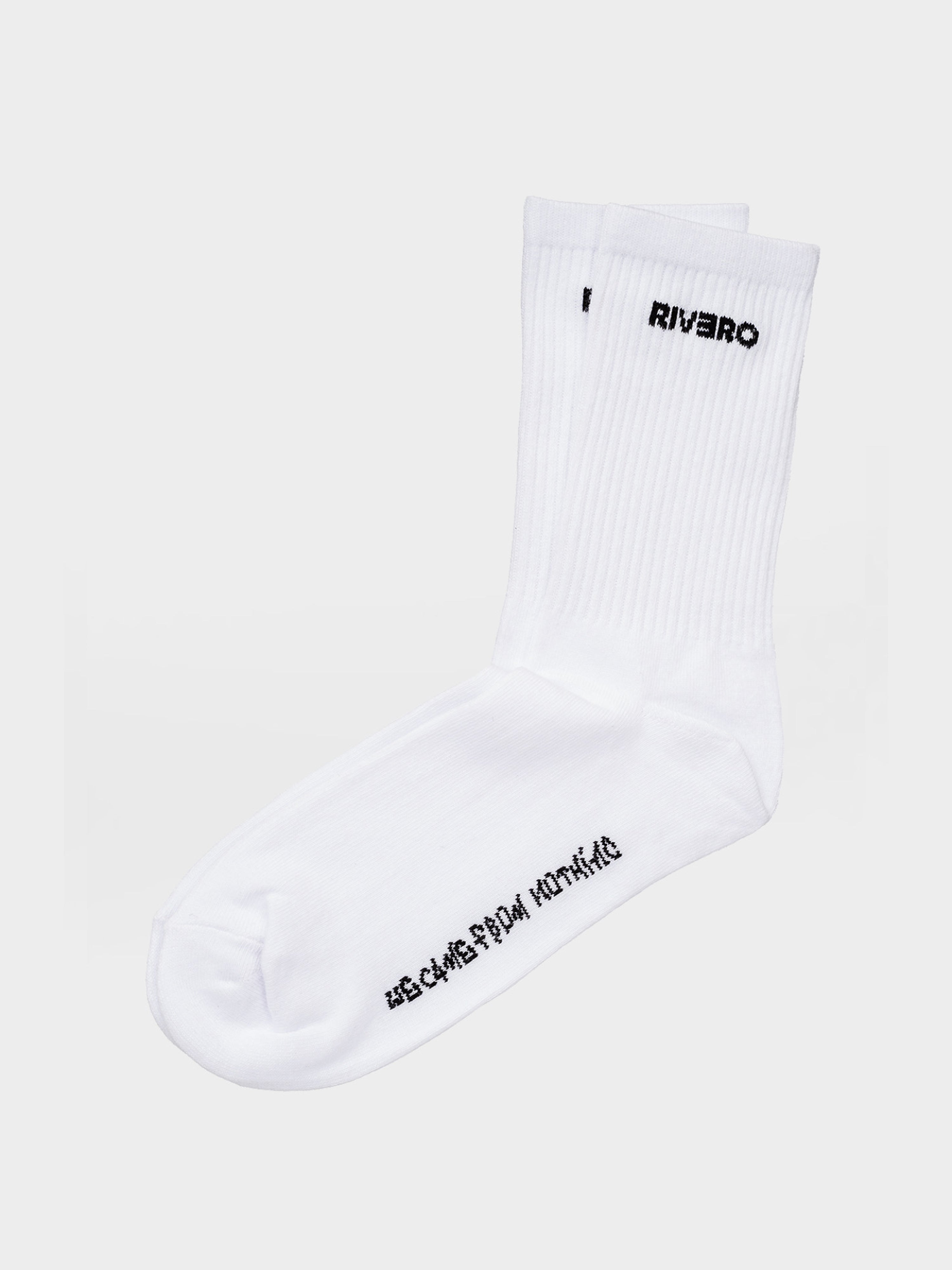 SCRIPT LOGO SOCKS WHITE