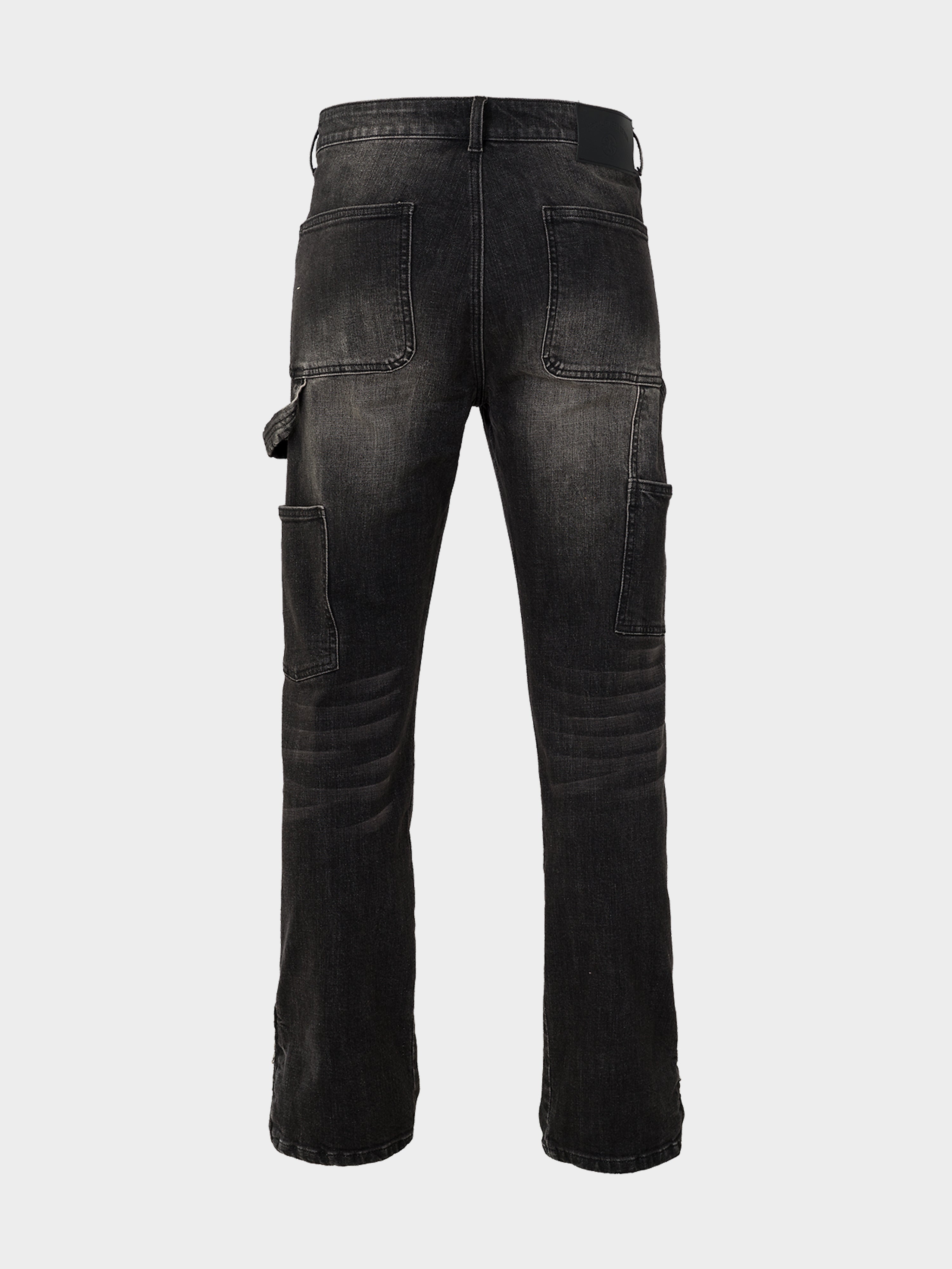 STRAIGHT WORKER DENIM JEANS BLACK