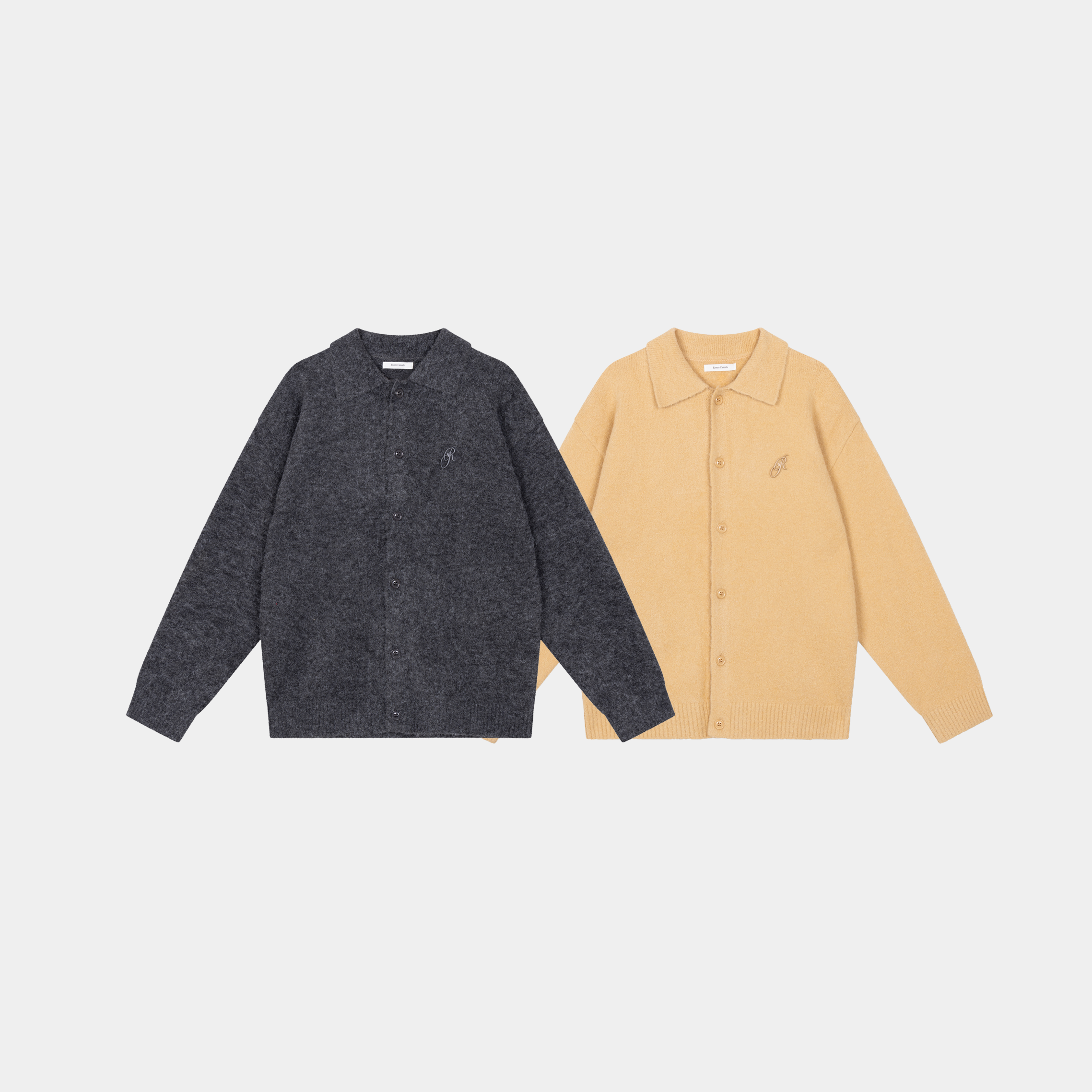 WOOL KNIT CARDIGAN 2-PACK
